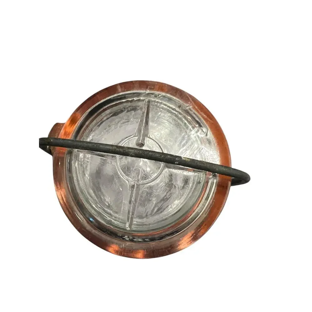 Vintage Glass Wire Closure Jar 1877 Canning With Wire Bail